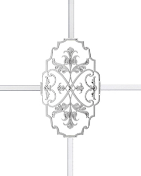 Karolaj Motifi 8x10mm Gümüş Motif