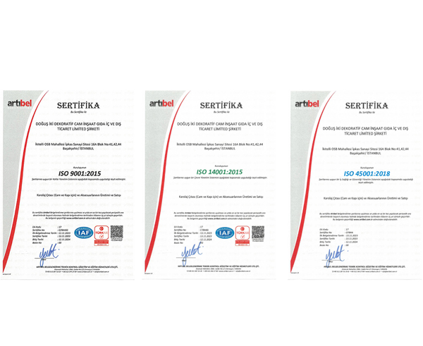 Karolaj Sertifikalarımız